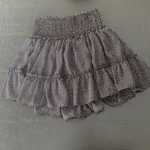 NWOT Black polka dotted altered state skirt, never worn, size medium